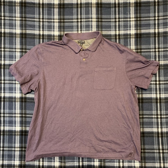 Van Heusen Other - Van Heusen Men's Pullover Polo Shirt Size XXL, Purple, Short Sleeve, Collared‎